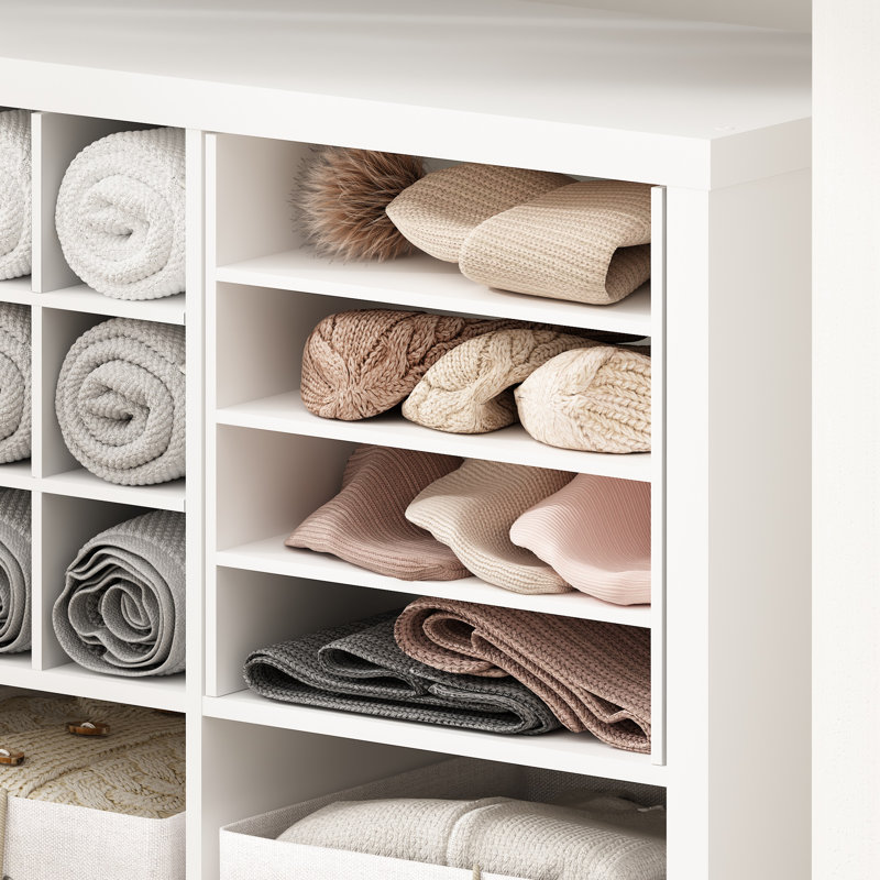 Rangement cubique à 3 tablettes Furinno, Blanc