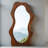 French-Style Minimalist Irregular Frame Floor-To-Ceiling Mirror-118511787