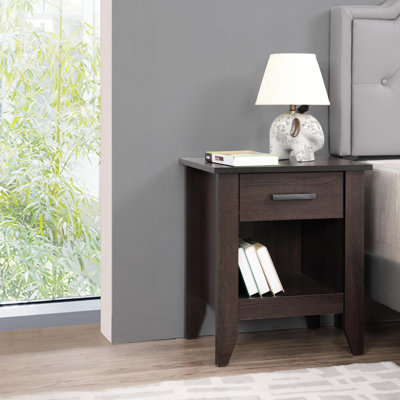 Rodel Wooden Nightstand with drawer Modern Nightstand