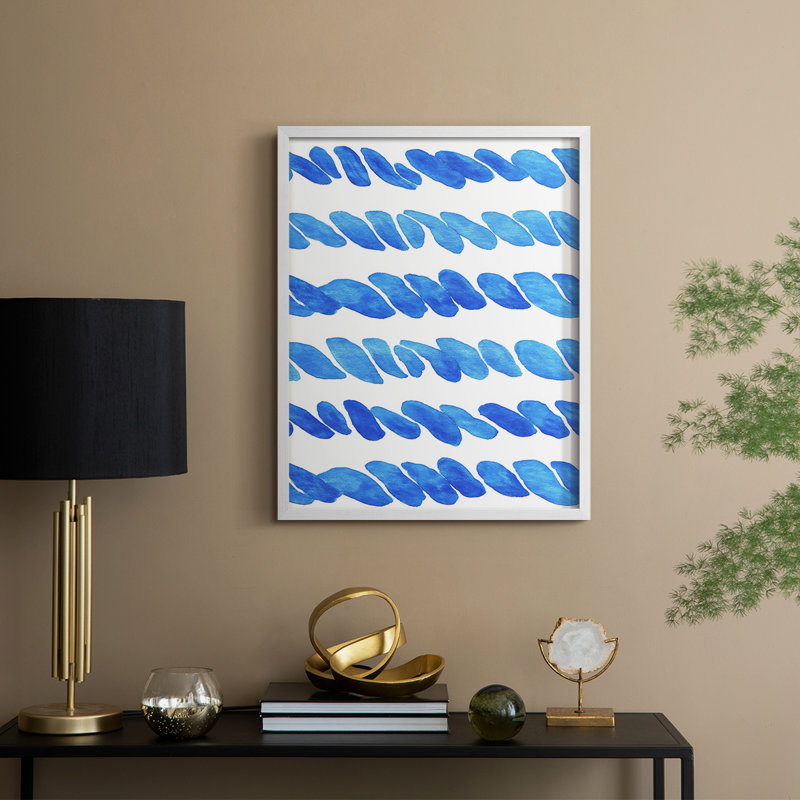 «Abstract Abstract», reproduction encadrée - prêt à accrocher, H 20 po x l 16 po, Blanc