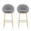 Tabouret de bar intérieur en métal, ensemble de 2-7238328