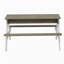 Table de pique-nique en bois pour enfants, table de sable et d'eau avec parasol, table d'activités pour jouer sur la terrasse