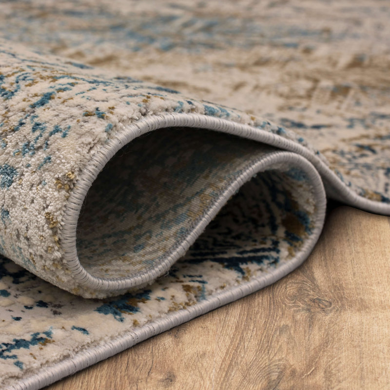 Botan Viscose Geometric Indoor Rug, Rectangle 5' x 8'