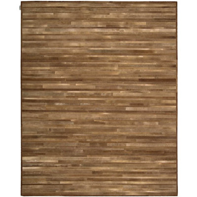 Prairie Cowhide Geometric Indoor Rug