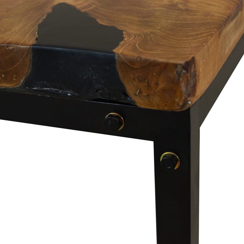 Grafton Four Leg Coffee Table, Brown, Black