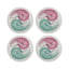 Sous-verres ronds en cuir Nautilus Palm Beach-119015145