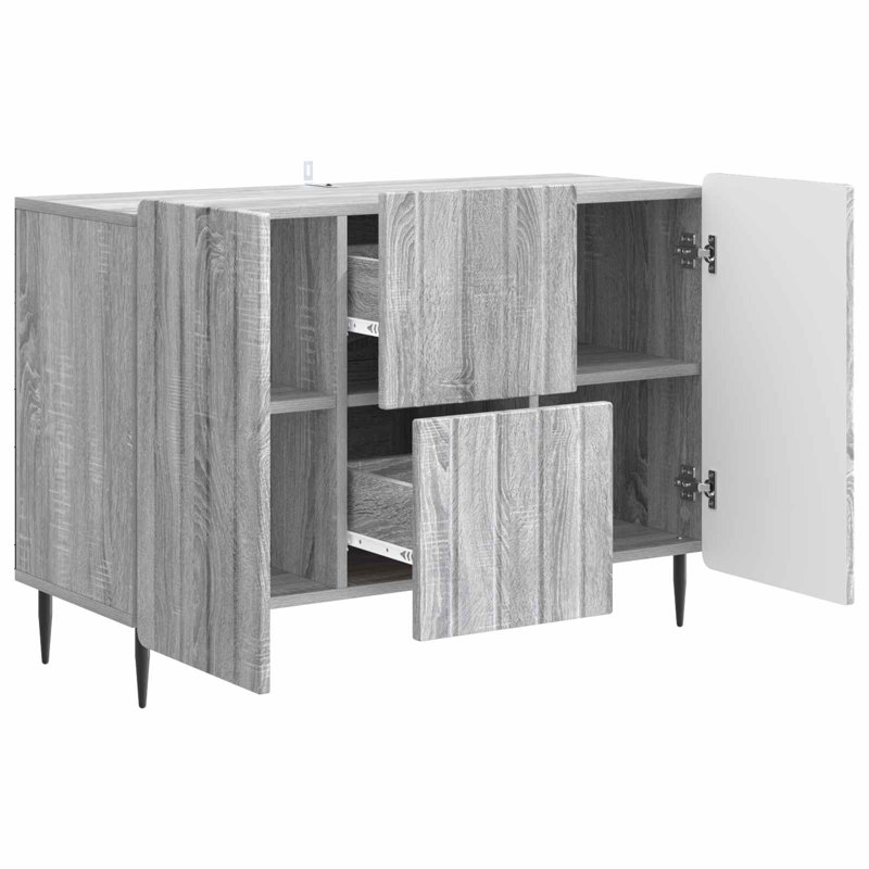 89cm Sideboard, Grey Sonoma