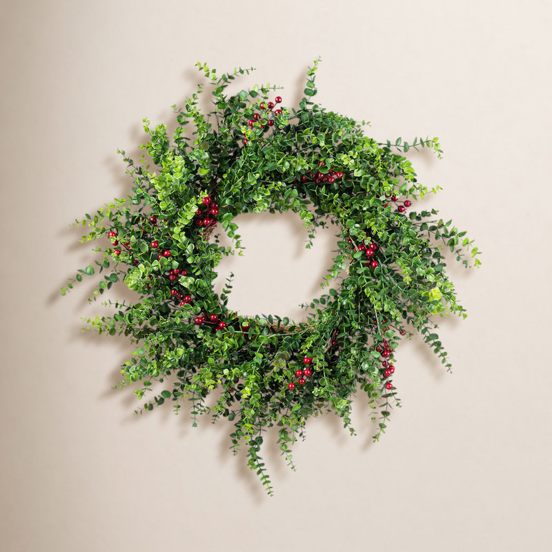 Leyon 28" W Eucalyptus and Berry Wreath