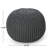 Modern Cotton Round Pouf, Gray-1784023925