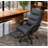 High-End Dark Gray Office Recliner With Adjustable Footrest - Luxury Craftsmanship For Professionals Seeking All-Day Comfort-1804620550