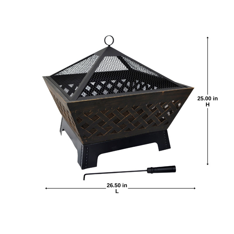 26.5'' Square Fire Pit Stand