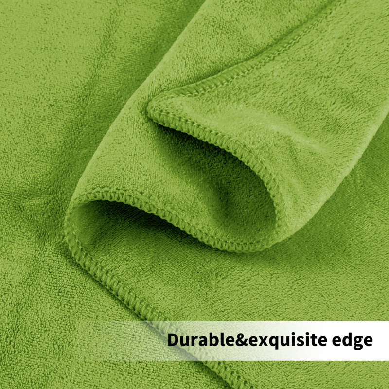 Midweight Bath Towel, Yellow/Gray/Green