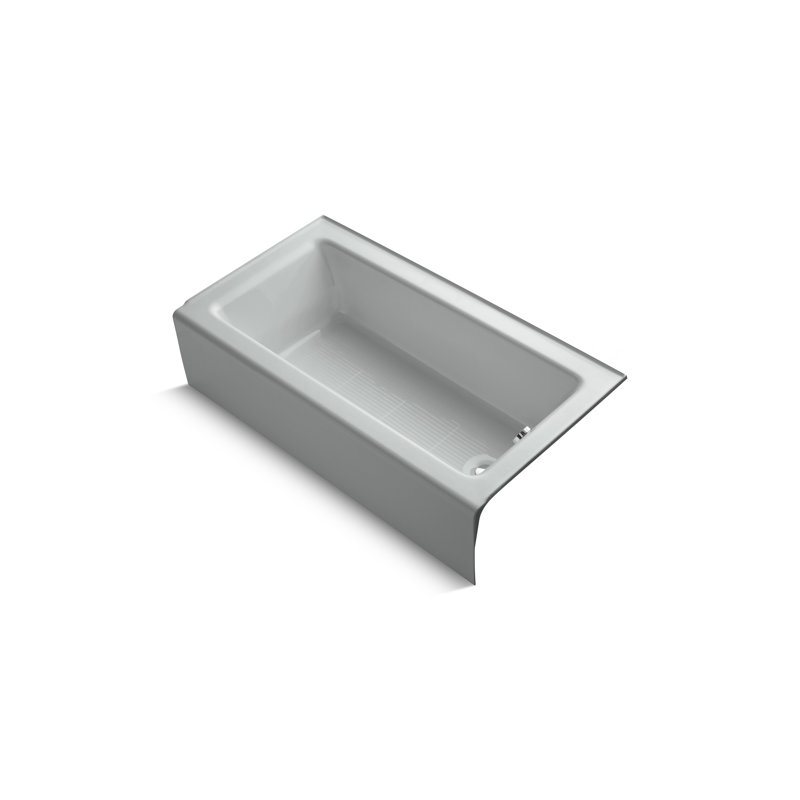 Bellwether 60" x 32" Soaking Bathtub, Ice Gray, Right