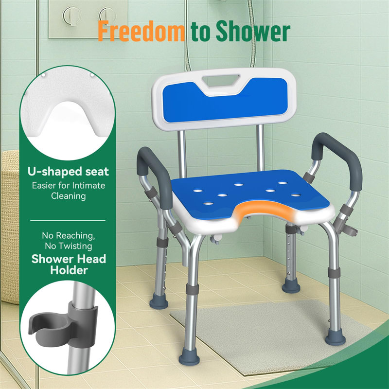 U-Shaped Shower Seat
