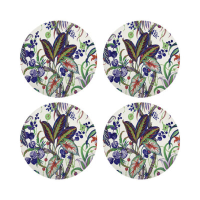 Amazonia Vegan Leather Round Pebble Placemat