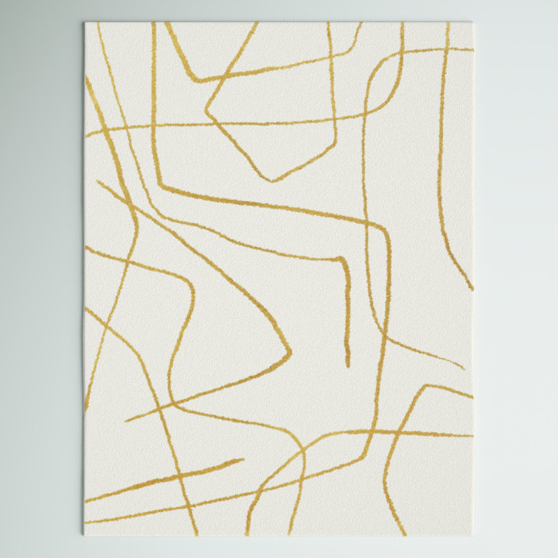 Goodrow Abstract Indoor Rug, Rectangle 6'7" x 9'
