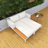 55" Wide Patio Daybed With Cushions-924742175