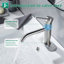 Robinet de lavabo de salle de bain moderne, poignée simple, avec trop-plein, robinet en acier inoxydable-115666265