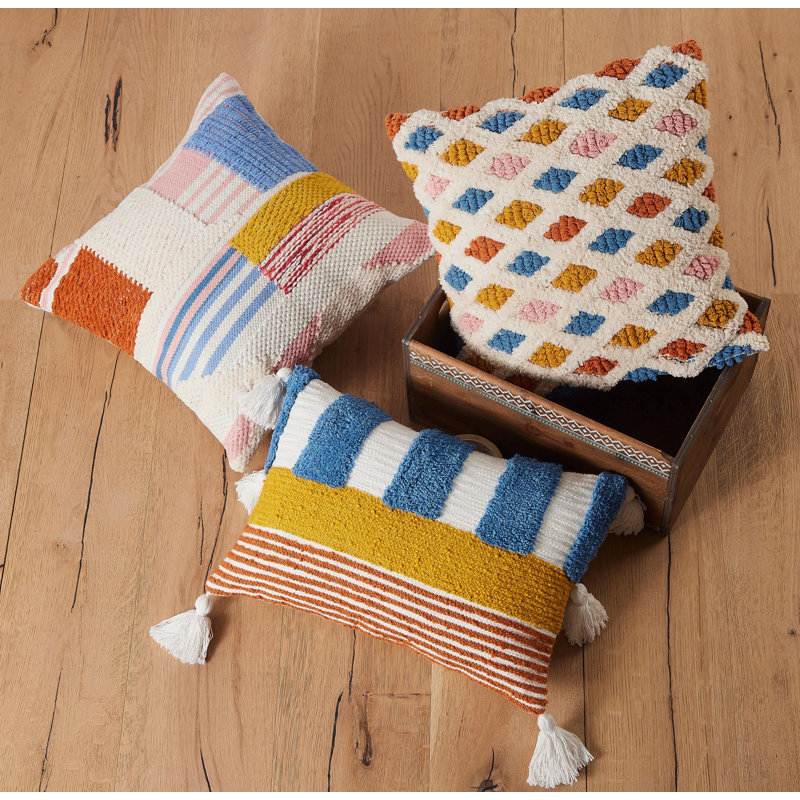 Coussin décoratif texturé Lana