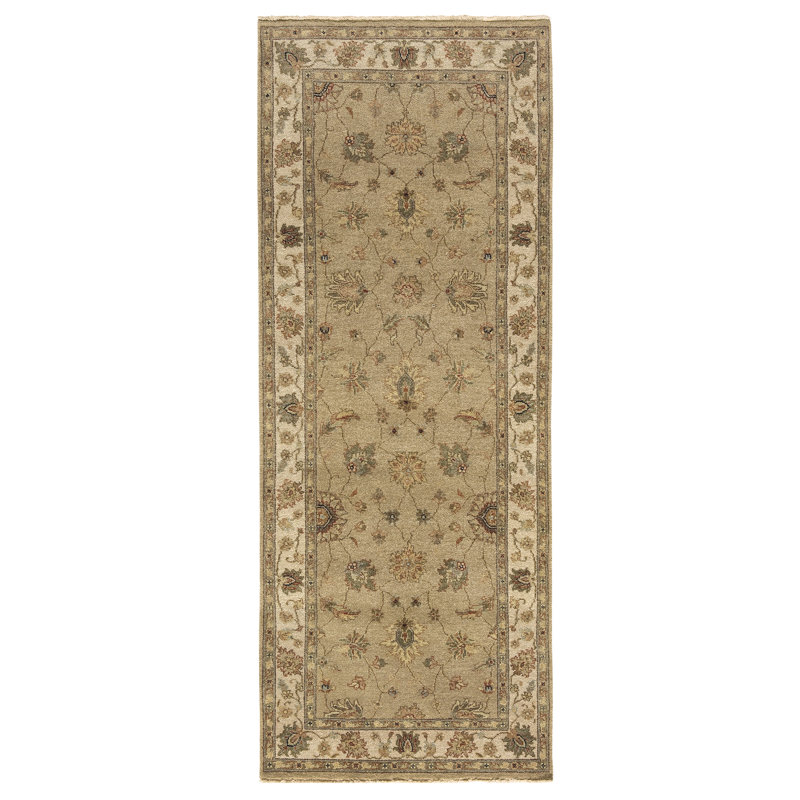 Wool Oriental Area Rug, Runner 2'6" x 22'
