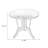 Retro Nut-Brown Round Solid Wood Dining Table