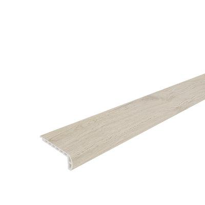 Everlux Premium Flooring Teresa Wheat Brown 0.78 in. T x 2.36 in. W x 94.5 in. L Flush Stair Nose Molding
