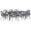 Ensemble repas de patio avec coussins en verre et poly rotin-727446050-727446048-727446055