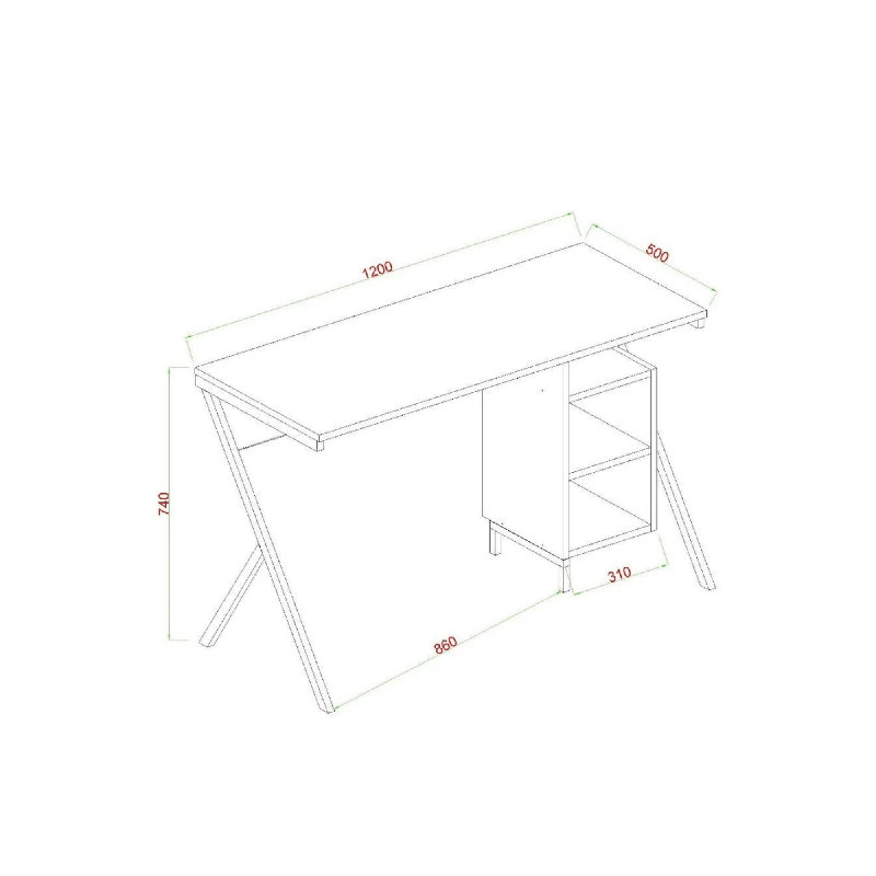Inbox Zero 120Cm W Rectangular Computer Desk with Hutch and Cabinet ...