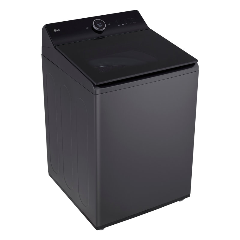 LG Mega Capacity Smart Top Load Washer with Impeller, EasyUnload, AI Sensing, ezDispense®, Water Faucet & LCD Digital Dial Control, Matte Black, 5.5 cu. ft.