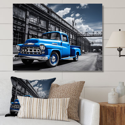 «Bluw Pickup Truck Industrial Drive», reproduction sur toile