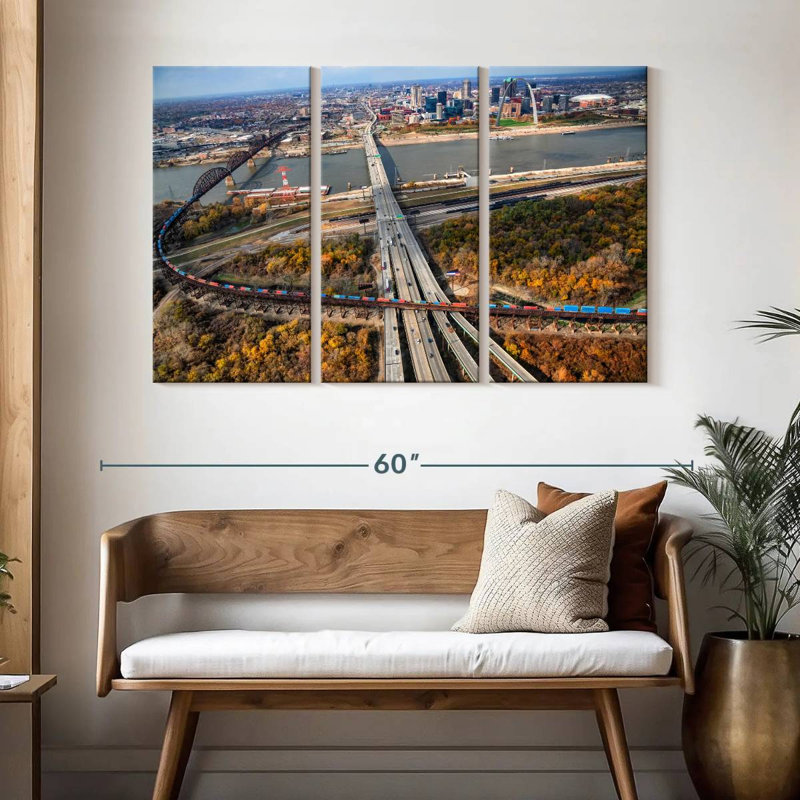 Road To St. Louis, 32" H x 50" W