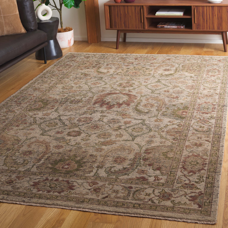 Tapis oriental en laine noué à la main Izmir, Rectangle 6 pi x 9 pi