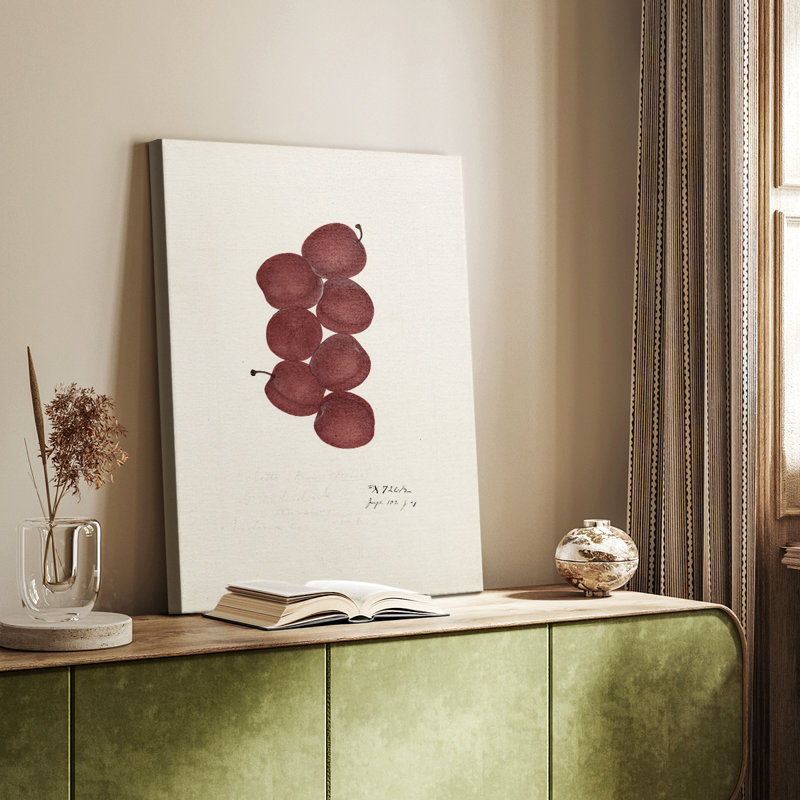 Imprimé floral rétro XLVI - galerie Cavas sur mesure, H 18 po x l 12 po