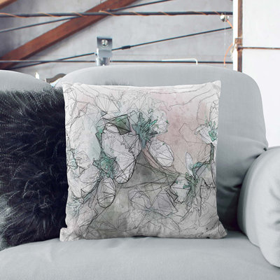 Floral Square Throw Cushion