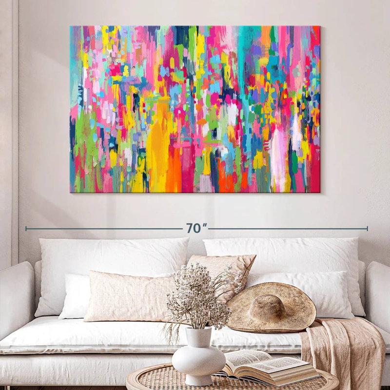 Avery Abstract Vibrant Mix IV, H 34 po x l 51 po