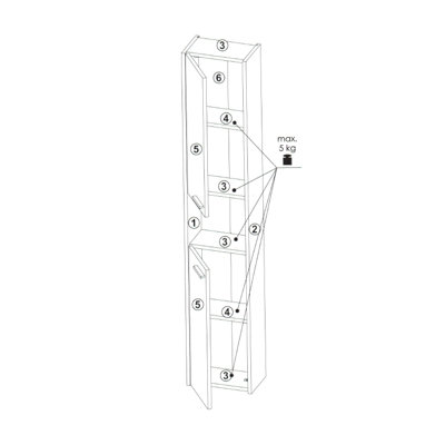 New York Wall Bathroom Cabinet and Linen Cabinet