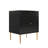 24.4" Tall 2-Drawer High Gloss Nightstand-2111079107