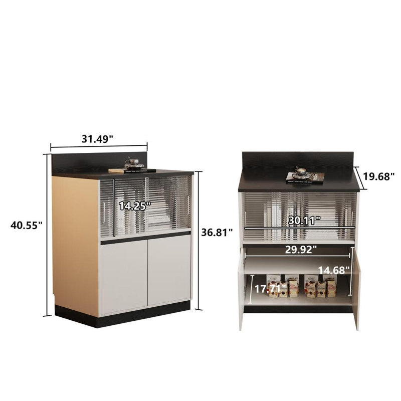 31.49" Modern  Storage Cabinet