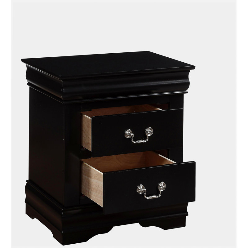 Table de chevet Louis Philippe, Black