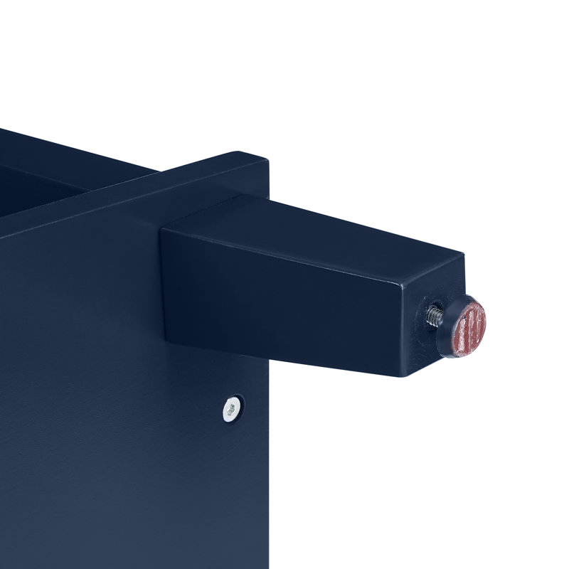 Garvyn Wood Kitchen Island, Navy