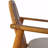 Set of 2 Acacia Wood Outdoor Club Chairs with Beige Cushions