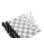 Acrylic New York vs Los Angeles Chess Set with Marble Hatch Board