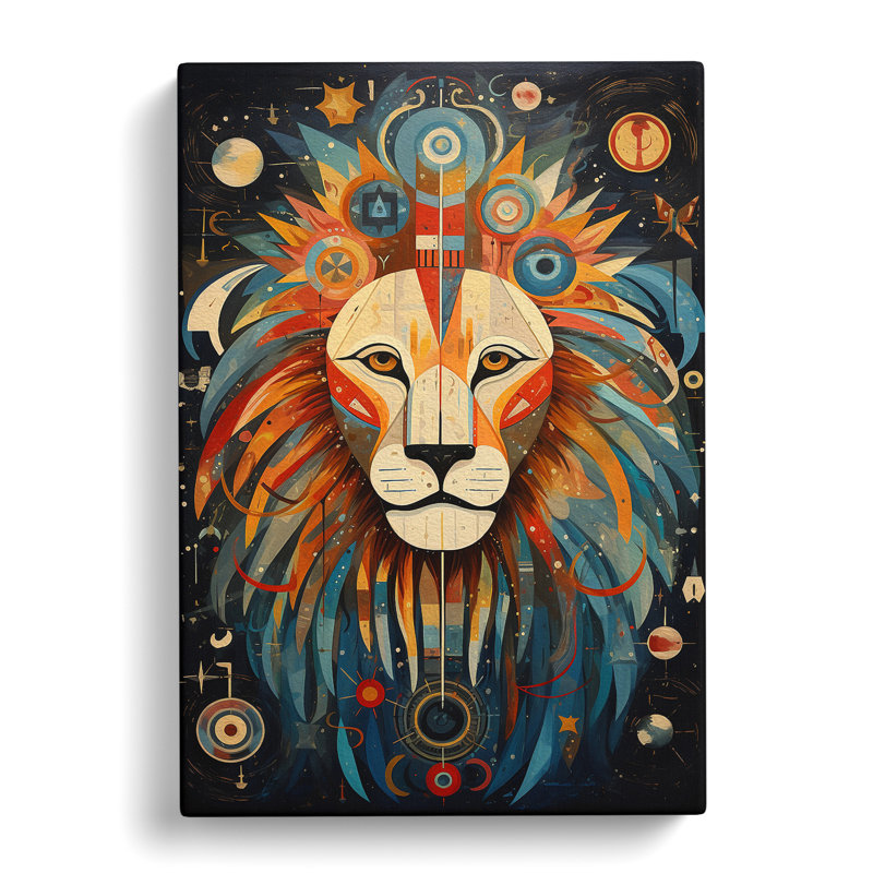 Leo Zodiac Dadaism - Wrapped Canvas, 76cm H x 50cm W x 3cm D
