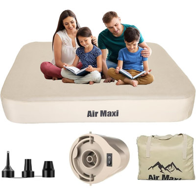 Lit pneumatique avec pompe intégrée, matelas gonflable auto-gonflable avec pompe à air, lavage amovible