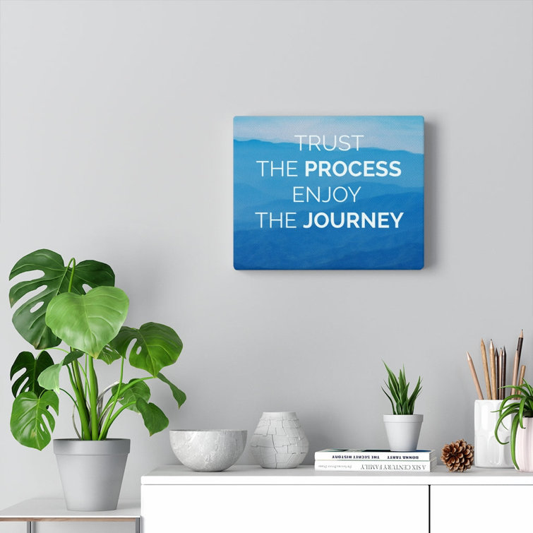 Trust the process enjoy the journey Stock Illustration