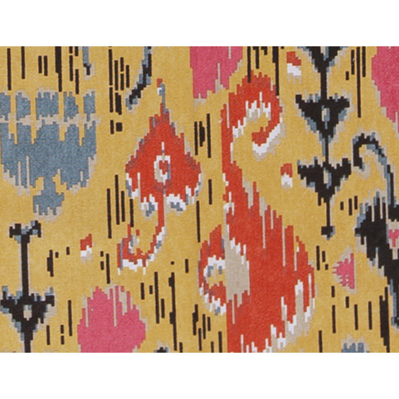 Flatweave Wool Ikat Area Rug in Multi