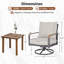Ensemble de conversation moderne 3 pièces avec chaises berçantes pivotantes et table basse, avec coussins de 6 po d'épaisseur-957696078-953801825