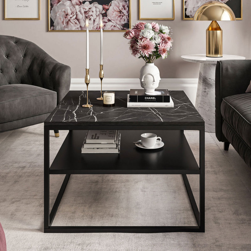Allerus Frame Coffee Table with Storage