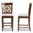 Ruthton Modern and Contemporary Upholstered and Wood Counter Height Pub Chair