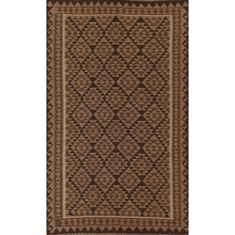 Tapis oriental brun Kilim 7 x 10